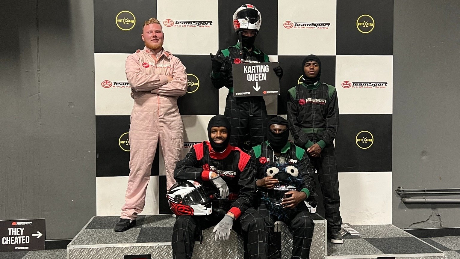 Karting podium group